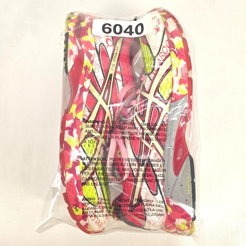Asics Gel-Noosa Tri 6 Womens 10 Multicolor Running Shoes T163N Graffiti Athletic - Picture 3 of 11
